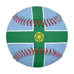 Pelota De Béisbol Bandera de Derbyshire (condado de Inglaterra, Rein