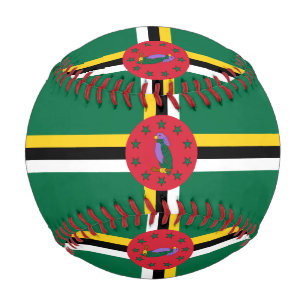 Pelota De Béisbol Bandera de Dominica