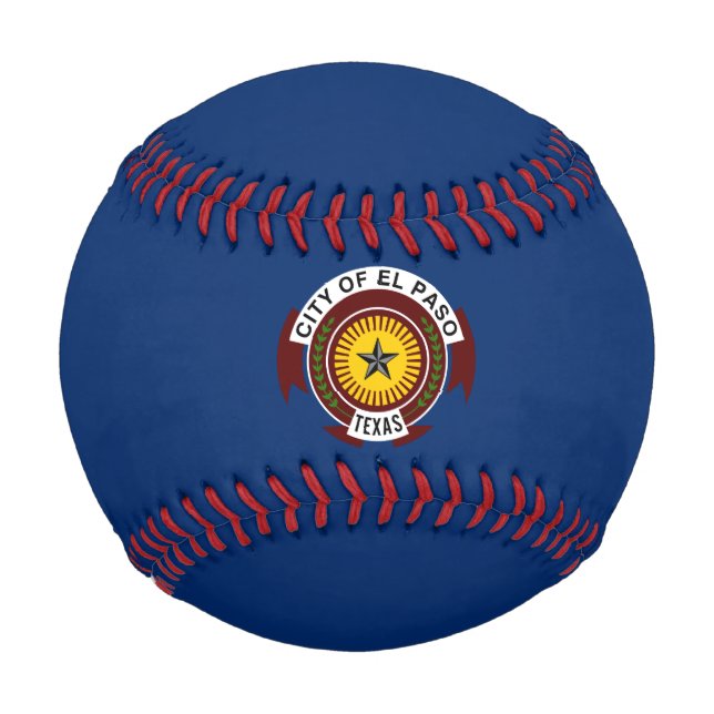 Pelota De Béisbol Bandera de El Paso (Texas) (Anverso)