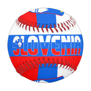 Pelota De Béisbol Bandera de Eslovenia y Escudo Patriótico