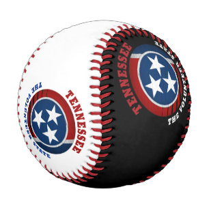 PELOTA DE BÉISBOL BANDERA DE ESTADO VOLUNTARIO DE TENNESSEE