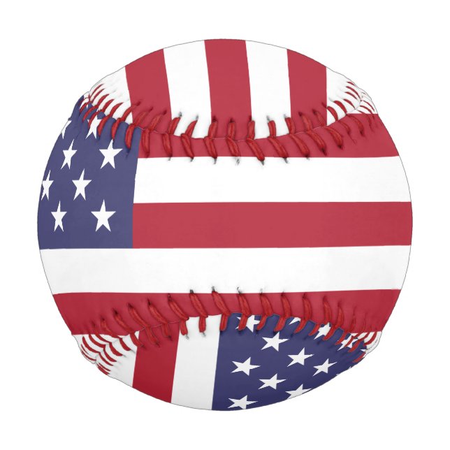 Pelota De Béisbol Bandera de Estados Unidos (Anverso)