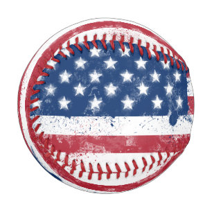 Pelota De Béisbol Bandera de Estados Unidos pintada de bandeja