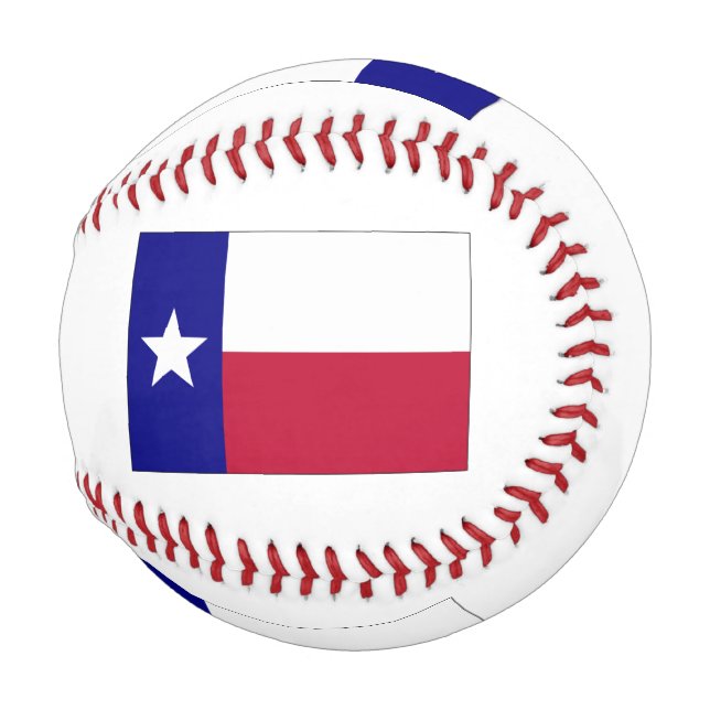 Pelota De Béisbol Bandera de estrella solitaria de Texas (Anverso derecho)
