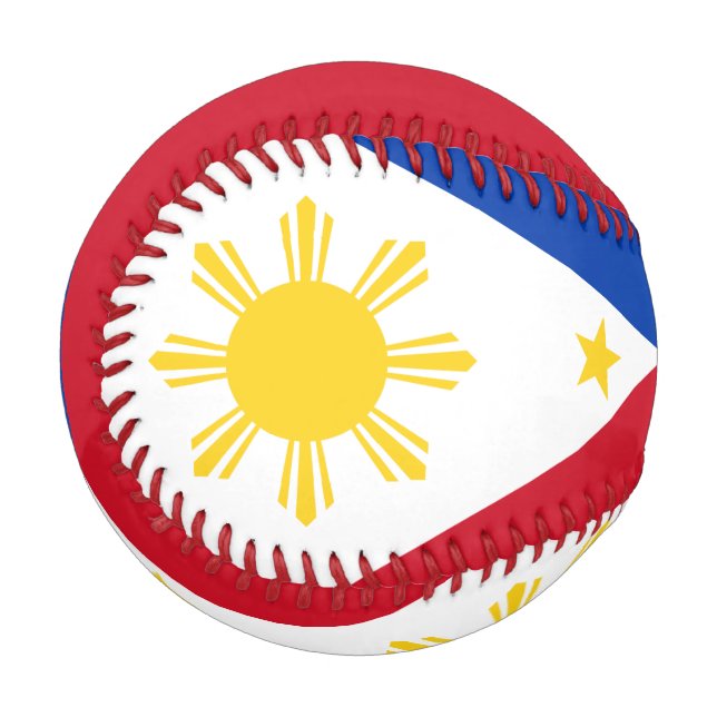 Pelota De Béisbol Bandera de Filipinas (Anverso izquierdo)