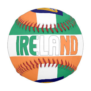 Pelota De Béisbol Bandera de Irlanda y Patriótico del Escudo de Arma