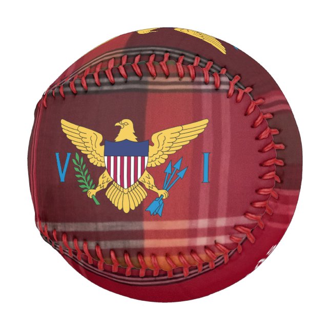 Pelota De Béisbol Bandera de las Islas Vírgenes de Estados Unidos St (Anverso derecho)