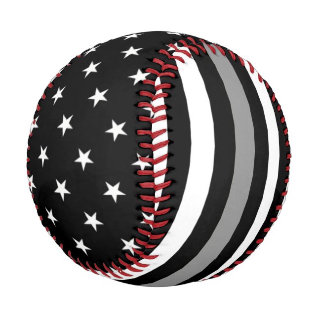 Pelota De Béisbol Bandera de línea gris delgada (Angular)