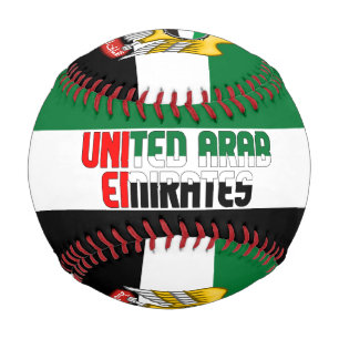 Pelota De Béisbol Bandera de los Emiratos Árabes Unidos y Patriótico