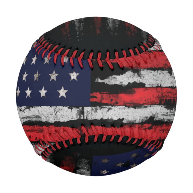 Pelota De Béisbol Bandera de los Estados Unidos (Anverso)