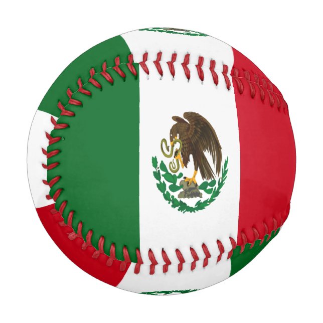 Pelota De Béisbol Bandera de México Patriótico