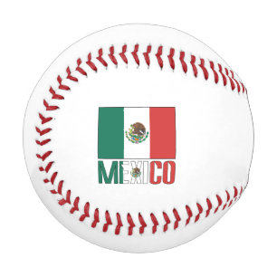 Pelota De Béisbol Bandera de México Personalizada