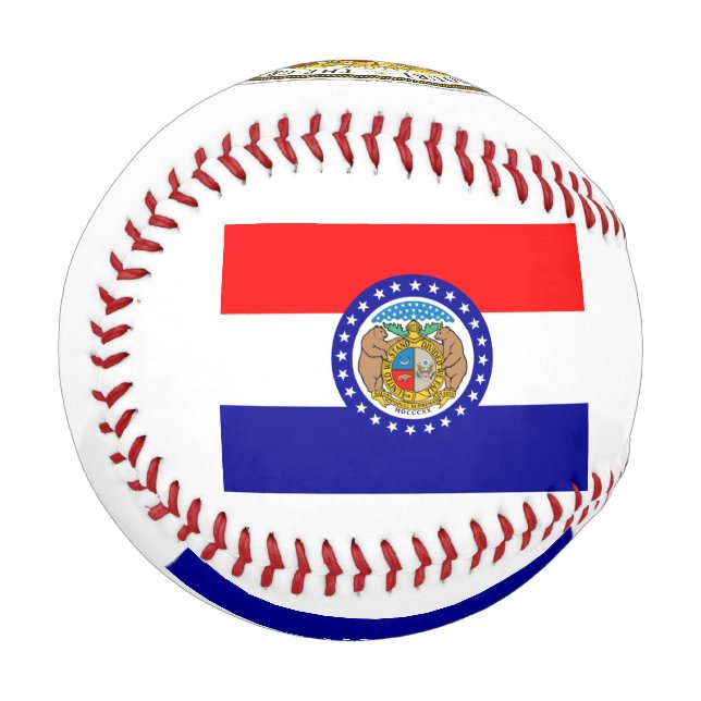 Pelota De Béisbol Bandera de Misuri (Anverso izquierdo)