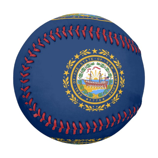 Pelota De Béisbol Bandera de Nuevo Hampshire (Anverso izquierdo)