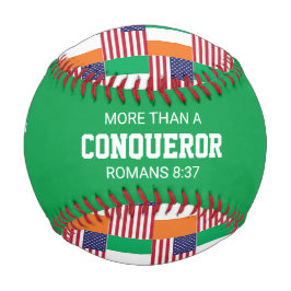 Pelota De Béisbol BANDERA DE Personalizado patriótica IRLANDESA-AMER