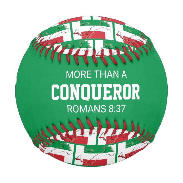 Pelota De Béisbol BANDERA DE Personalizado Patriótico ITALIA (Anverso)