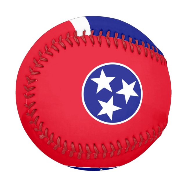 Pelota De Béisbol Bandera de Tennessee (Anverso izquierdo)
