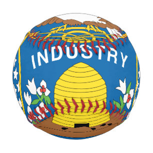 Pelota De Béisbol Bandera De Utah Béisbol