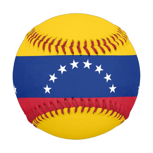 Pelota De Béisbol Bandera de Venezuela (Anverso)