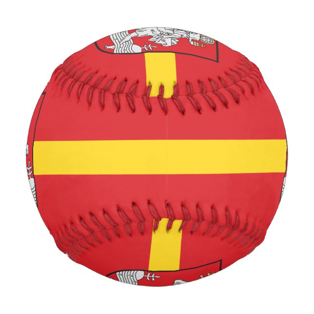 Pelota De Béisbol Bandera de Vilnius, Lituania de Béisbol (Anverso)