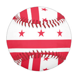 Pelota De Béisbol Bandera de Washington D.C. (Distrito de Columbia)