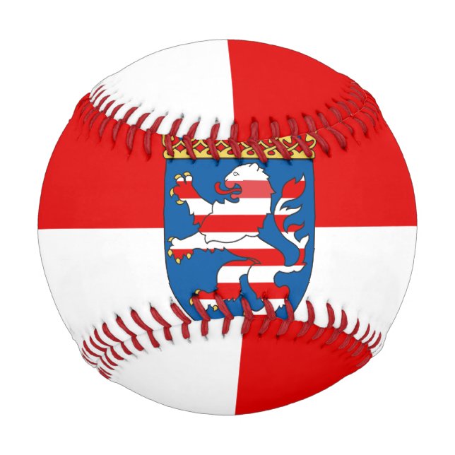 Pelota De Béisbol Bandera del Béisbol de Hesse (Reverso)