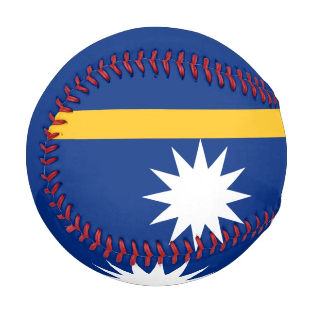 Pelota De Béisbol Bandera del Béisbol de Nauru (Anverso izquierdo)