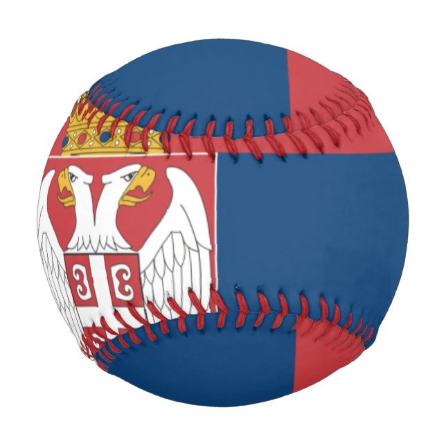 Pelota De Béisbol Bandera del Béisbol de Serbia (Anverso)