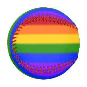 Pelota De Béisbol Bandera del orgullo gay caído