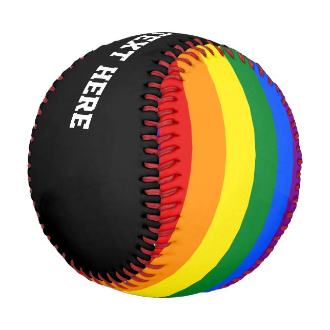Pelota De Béisbol Bandera del orgullo LGBT (Angular)
