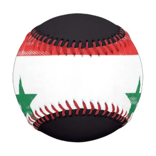 Pelota De Béisbol Bandera desgarradora de Siria.