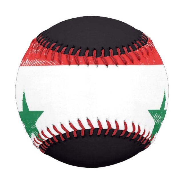 Pelota De Béisbol Bandera desgarradora de Siria. (Anverso)