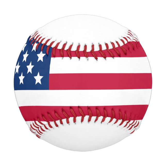 Pelota De Béisbol Bandera estadounidense (Anverso)