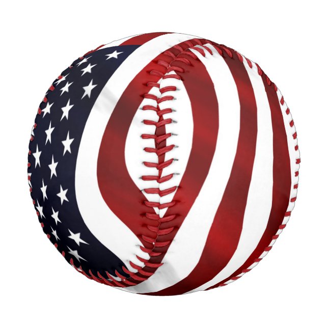 Pelota De Béisbol Bandera estadounidense (Angular)