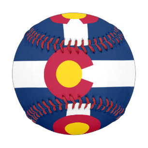 Pelota De Béisbol Bandera Estatal de Colorado