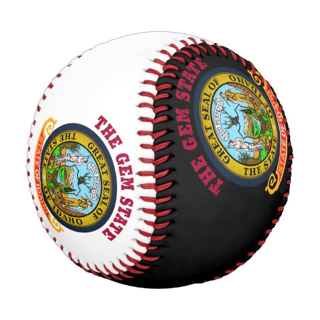 PELOTA DE BÉISBOL BANDERA ESTATAL DE IDAHO CROSSROADS (Angular)