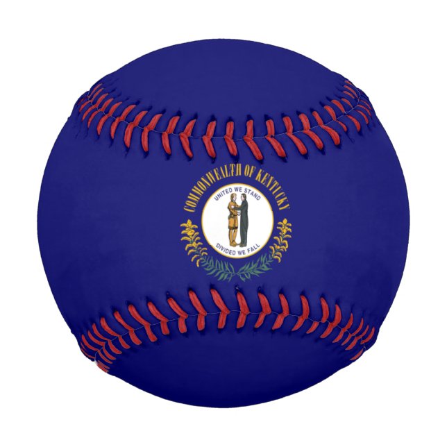 Pelota De Béisbol Bandera Estatal de Kentucky (Anverso)