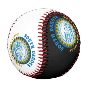 PELOTA DE BÉISBOL BANDERA ESTATAL DE MOUNT RUSHMORE DE DAKOTA DEL SU