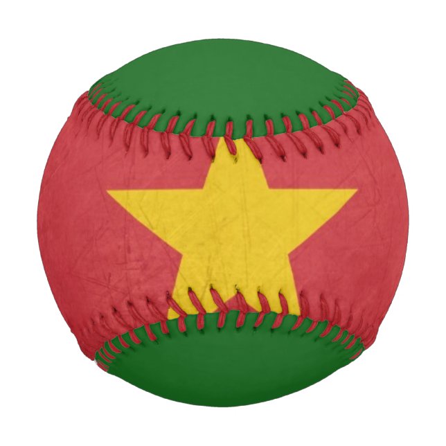 Pelota De Béisbol Bandera estatal de Surinam (Anverso)