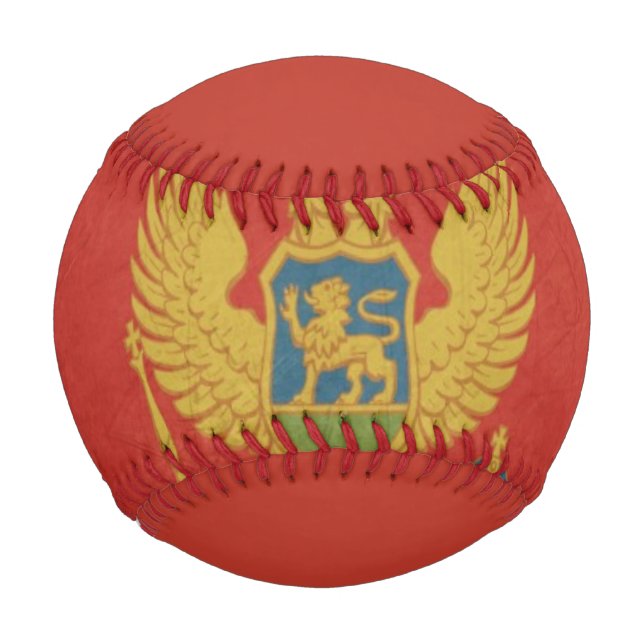 Pelota De Béisbol Bandera estatal griega de Montenegro (Anverso)
