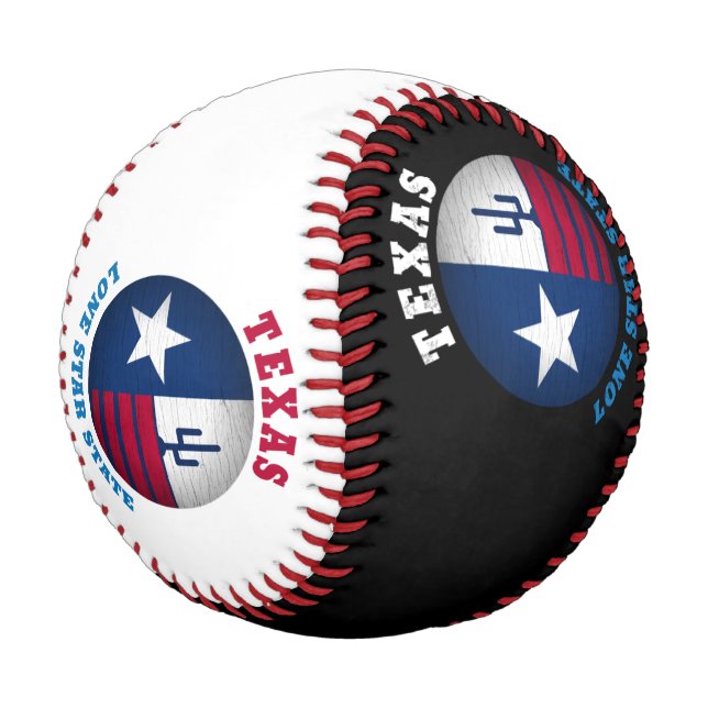PELOTA DE BÉISBOL BANDERA ESTATAL TEXAS LONE STAR (Angular)