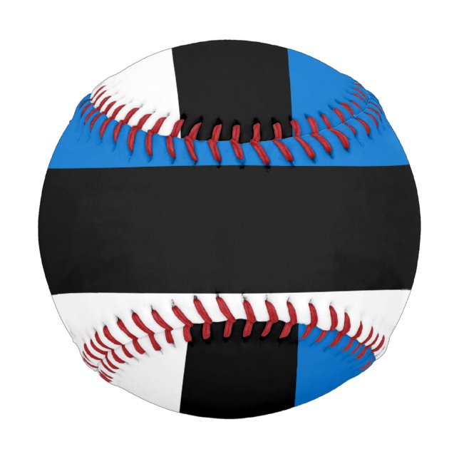 Pelota De Béisbol Bandera estonia (Anverso)