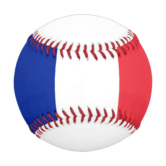 Pelota De Béisbol Bandera francesa (Francia) (Anverso)