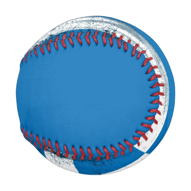 Pelota De Béisbol Bandera griega (Reverso Izquierdo)