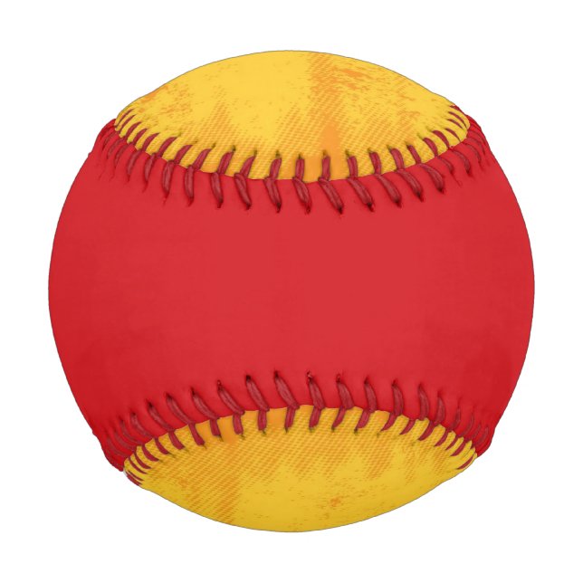 Pelota De Béisbol Bandera gruesa española (Reverso)