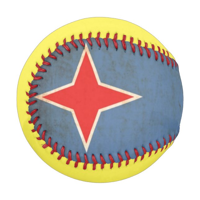 Pelota De Béisbol Bandera Grunge De Aruba (Países Bajos) (Anverso izquierdo)