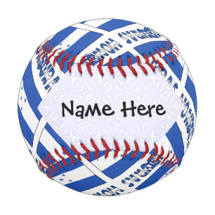 Pelota De Béisbol Bandera hondureña personalizada negra de Hondúras