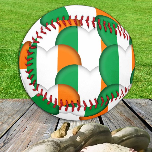 Pelota De Béisbol Bandera irlandesa, corazones - Baseballs, Love Ire (Subido por el creador)