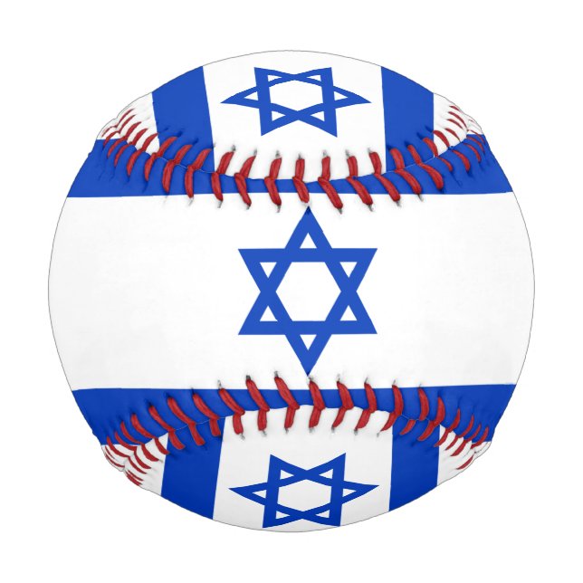 Pelota De Béisbol Bandera israelí (Israel) (Anverso)
