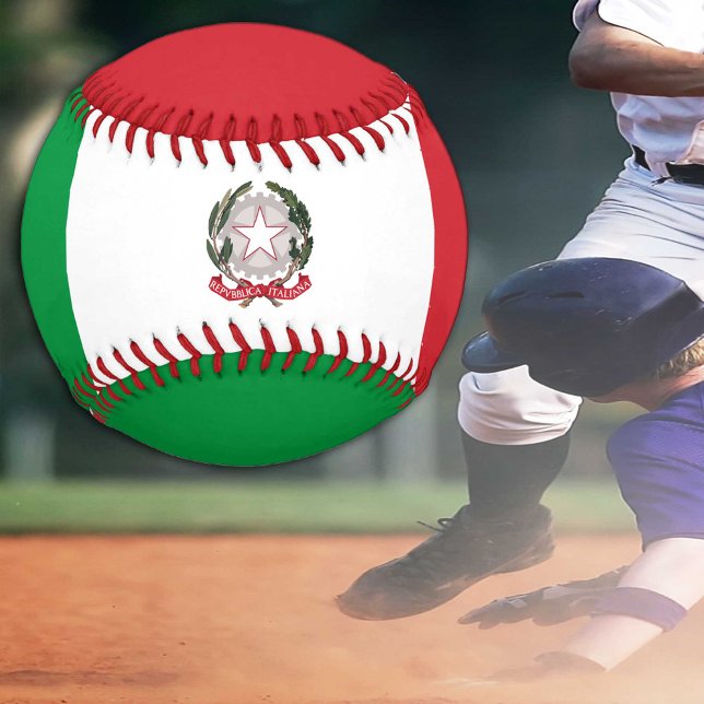 Pelota De Béisbol Bandera italiana, deportes italianos/pelotas de bé (Subido por el creador)